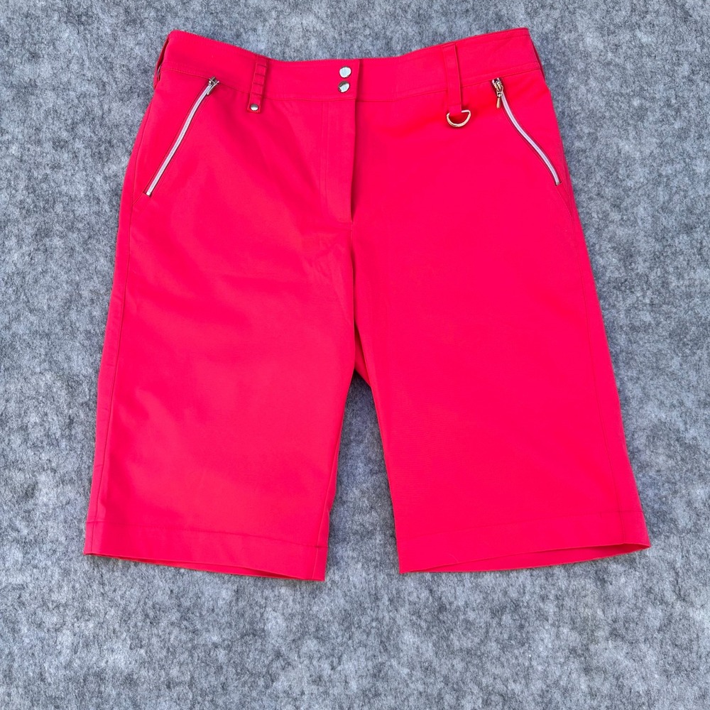 GG Blue Women Pink Golf Bermuda Shorts Size 4 Coolmax Lycra Performance Active
